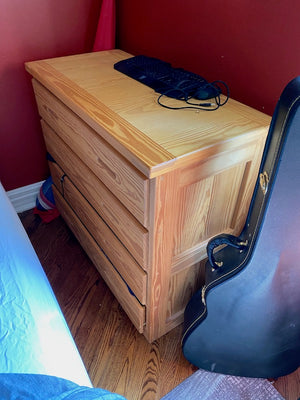 4 Drawer Wood Dresser