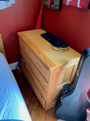 4 Drawer Wood Dresser