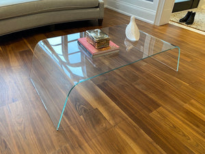 ELTE Glass Waterfall Coffee Table