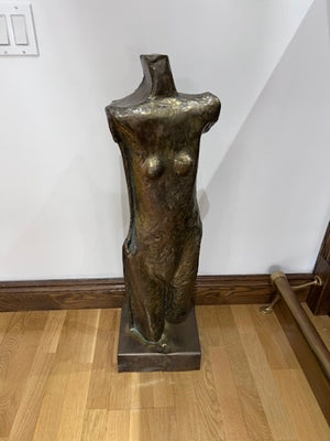 Ruben Zellermayer Bronze Sculpture, circa 1983, titled "Women"- 34"h
