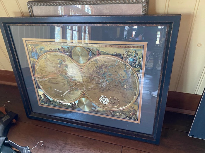 "Double Hemisphere World Map" from The Bombay Company