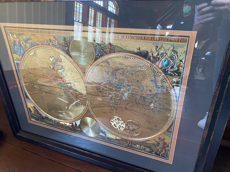 "Double Hemisphere World Map" from The Bombay Company