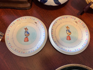 2 Wedgwood Peter Rabbit Plates