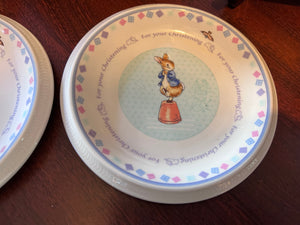 2 Wedgwood Peter Rabbit Plates