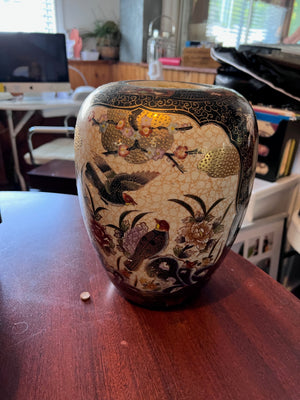 Hand Painted Satsuma Oriental Vase