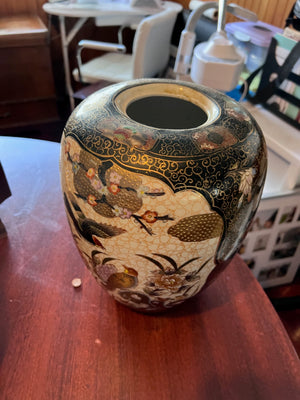 Hand Painted Satsuma Oriental Vase