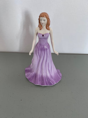 Royal Doulton The Gemstone Collection February Amethyst Figurine