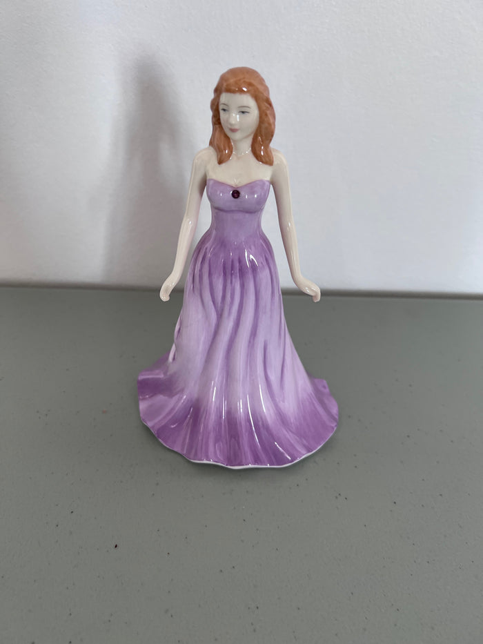Royal Doulton The Gemstone Collection February Amethyst Figurine