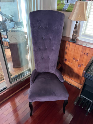 Purple High Back Accent Chair
