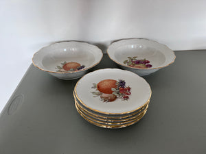 Schumann Arzberg Germany Fruit Plate and Bowl Lot