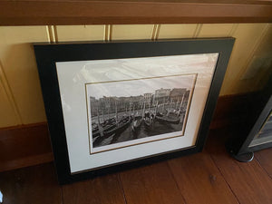 The Jesse Kalisher Gallery, Signature Series- Gondolas on The Grand Canal, Venice Italy