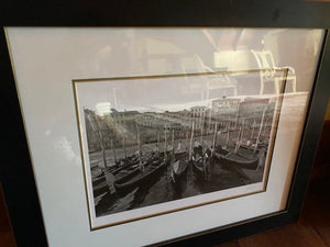 The Jesse Kalisher Gallery, Signature Series- Gondolas on The Grand Canal, Venice Italy
