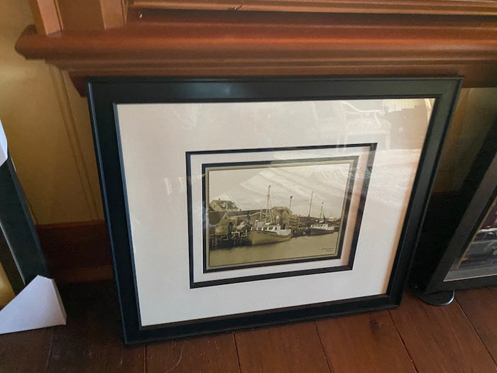 Alicia Soave LE Signed Print- "Boats in Harbour"