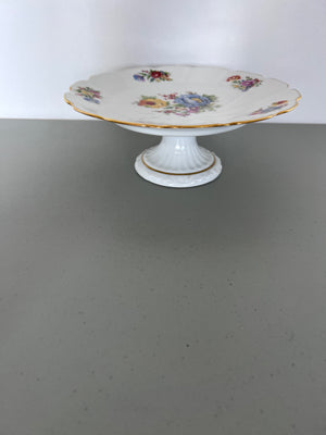 Limoges France Floral Cake Plate