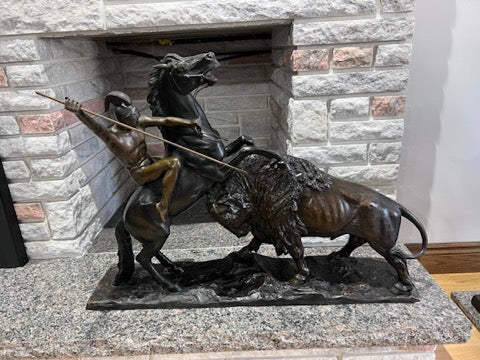 Alfred Hofmann and Peder Marius Jensen Bronze Sculpture-