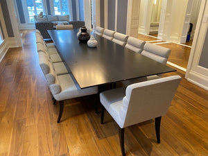 Beautiful Custom Made Black Dining Table (*CHAIRS NOT INCLUDED)