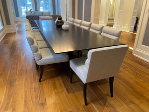 Beautiful Custom Made Black Dining Table (*CHAIRS NOT INCLUDED)