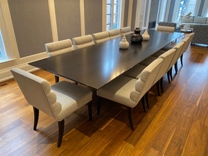 Beautiful Custom Made Black Dining Table (*CHAIRS NOT INCLUDED)
