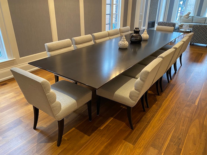Beautiful Custom Made Black Dining Table (*CHAIRS NOT INCLUDED)