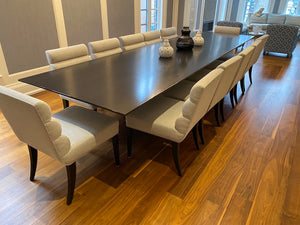 Beautiful Custom Made Black Dining Table (*CHAIRS NOT INCLUDED)