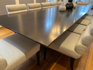 Beautiful Custom Made Black Dining Table (*CHAIRS NOT INCLUDED)