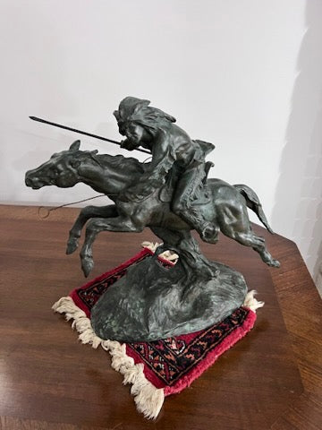 Antoine Bofill Bronze Sculpture- "Indian Warrior"
