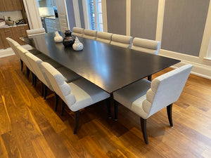 Beautiful Custom Made Black Dining Table (*CHAIRS NOT INCLUDED)