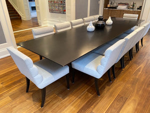 Beautiful Custom Made Black Dining Table (*CHAIRS NOT INCLUDED)