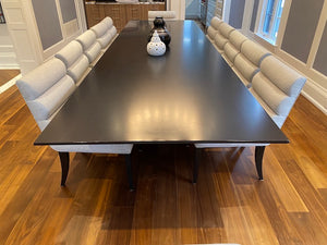 Beautiful Custom Made Black Dining Table (*CHAIRS NOT INCLUDED)