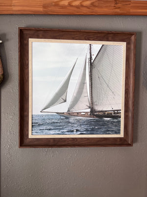 Framed Sailboat Photograph