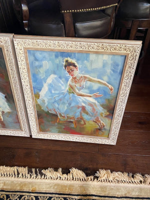 2 Framed Prints- Ballerinas