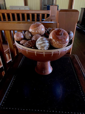 Decorative Bowl with Faux Fruit & Balls from Leon's