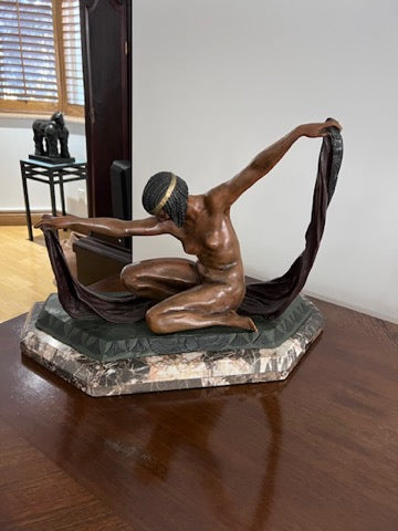 CLAIRE JEANNE ROBERTE COLINET BRONZE SCULPTURE- "ISIS"