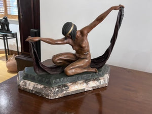 CLAIRE JEANNE ROBERTE COLINET BRONZE SCULPTURE- "ISIS"