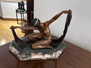 CLAIRE JEANNE ROBERTE COLINET BRONZE SCULPTURE- "ISIS"