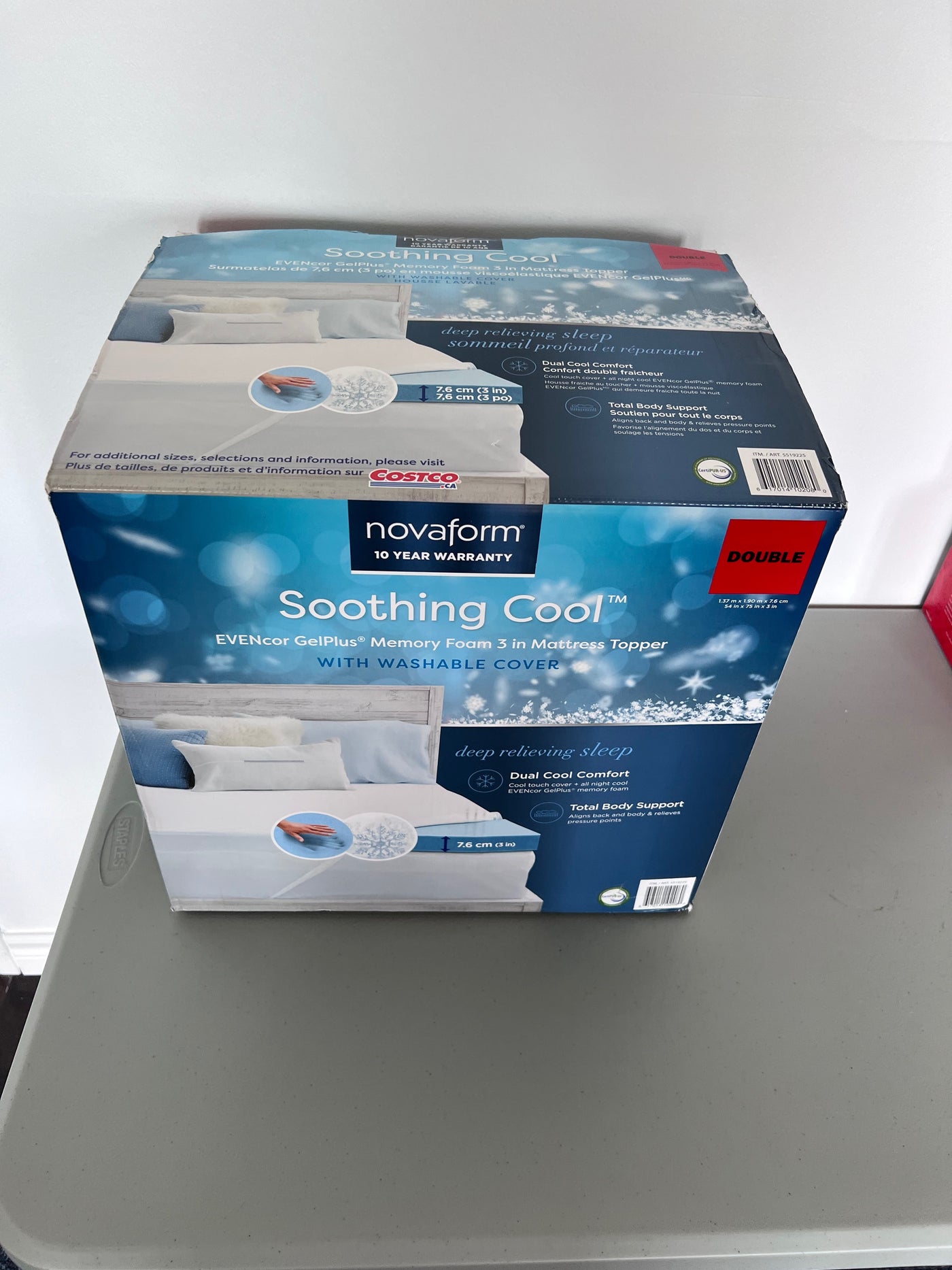 Novaform soothing sales cool mattress topper