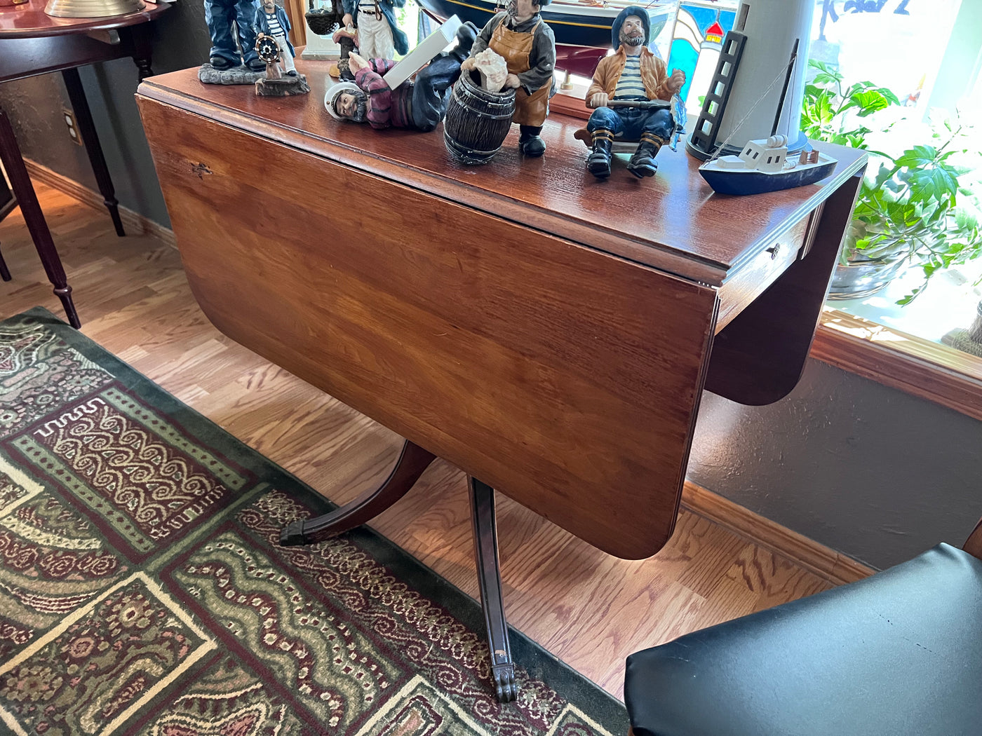 Duncan phyfe drop leaf table and chairs for sale online
