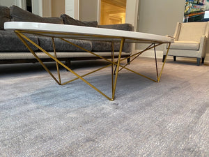 'Oly' George Cocktail Table, White & Gold