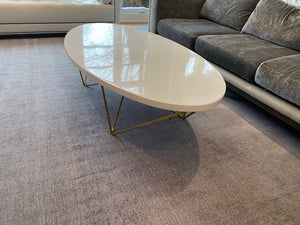 'Oly' George Cocktail Table, White & Gold