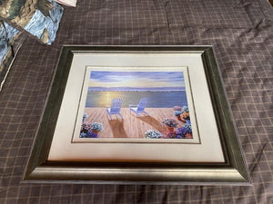 Muskoka Chairs Print by Diane Romanello