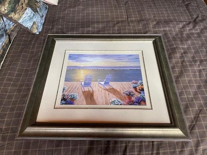 Muskoka Chairs Print by Diane Romanello