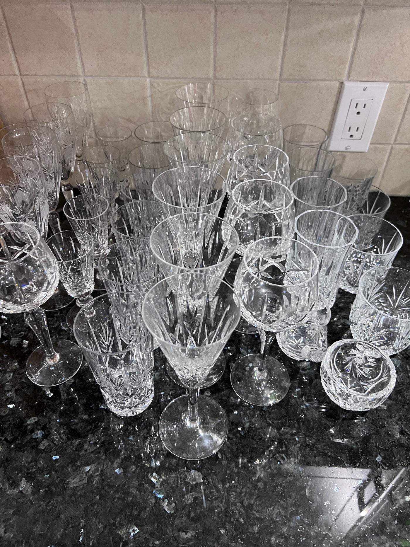 Crystal Stemware Lot Sell My Stuff Canada Canada's Content and