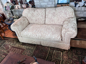 Cream Upholstered Down Filled Sofa