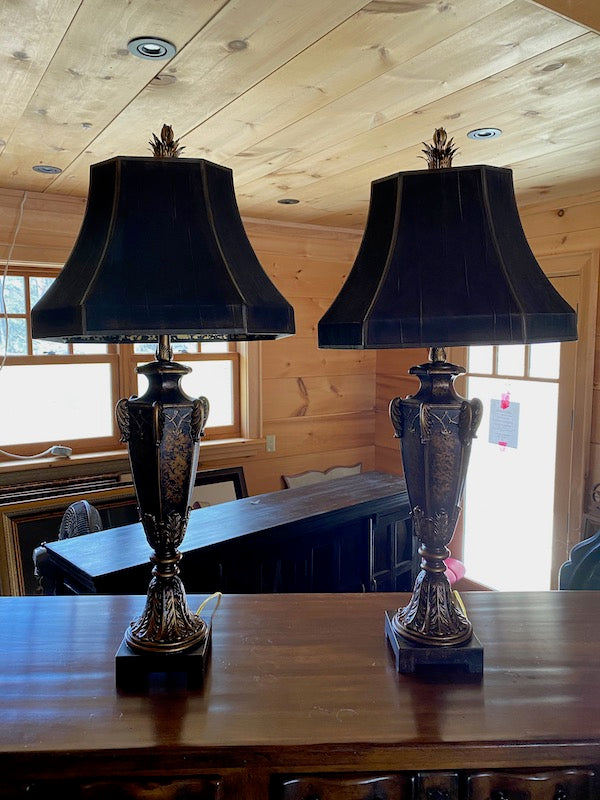 2 Large "Fine Art Lamps" Table Lamps