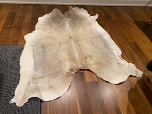 ELTE Mkt- Full Hide Grey, Argentina 100% Cow Hide- 5x7ft