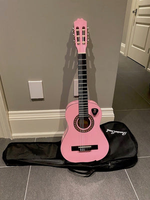 Beaver Creek BCTC401PK 1/2 Size Classical Guitar- Pink