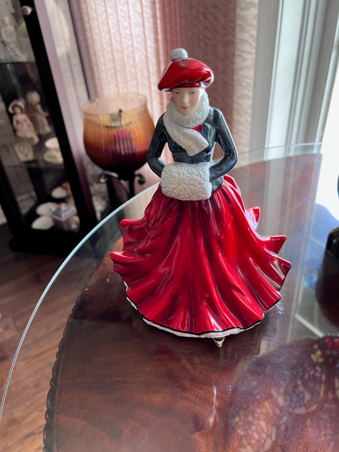 Royal Doulton Festive Skating Christmas Day 2014, HN5674 Figurine