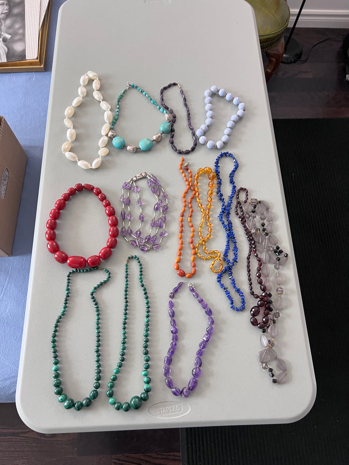 Costume (and some precious stones) Jewellery Lot