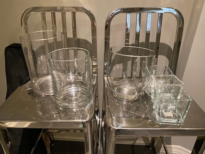 Glasse Vases Lot