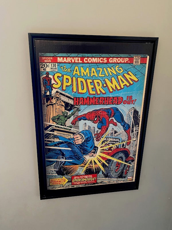 Artissimo Marvel The Amazing Spider-Man Canvas Art, Shadow Frame